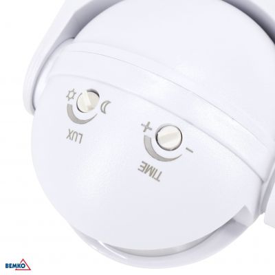 CZUJNIK RUCHU 1200W 180* BIAŁY B50-SES09WH BEMKO (B50-SES09WH)
